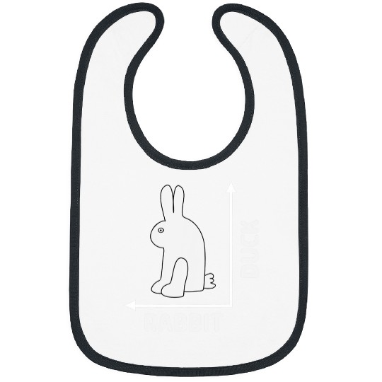Wittgenstein Rabbit Duck Philosopher Nerd Geek Math Lovers 22 Bibs