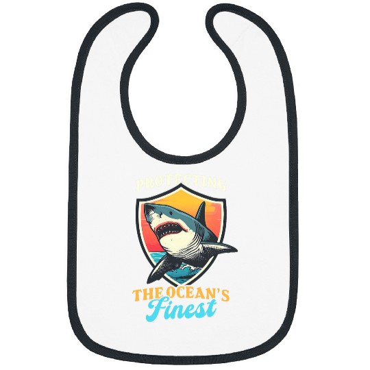 Protecting the Oceans Finest Design Biologist Shark Lover Bibs