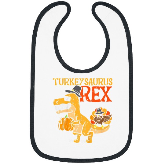 Turkeysaurus Rexs Dab Turkey Dino Toddler Boys Thanksgiving 21 Bibs