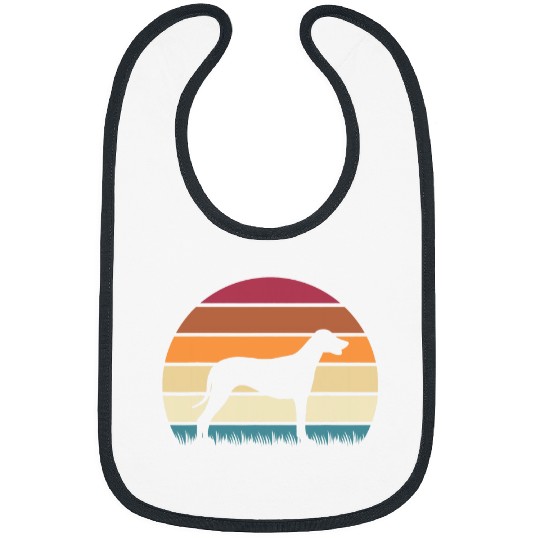 Retro vintages Sunset Dog Pet Lover Rhodesian Ridgeback Bibs
