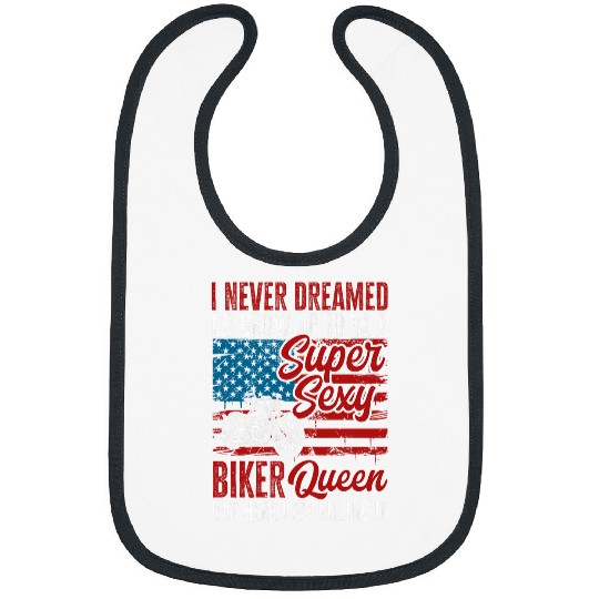 Discover Patriotic Motorcycle Women USA Flag Motorbike Biker 22 Bibs