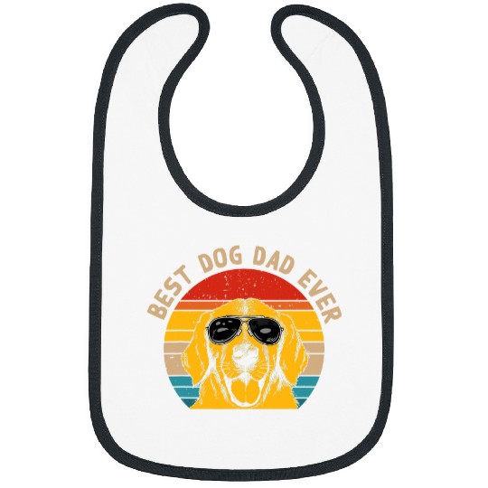 Mens bests Labradoodle Dad Ever Funny Dog Dad Retro vintages Gift Bibs