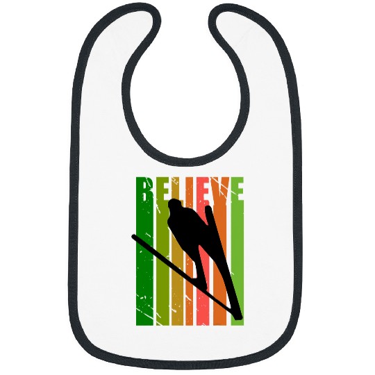 Discover Retro Mens Slalom Skis Skiing Winter Sports Fan Lover Coach Bibs