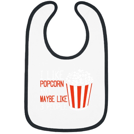 Popped Corn Maker Movie Night Cinema Snack Popcorn Lover Bibs