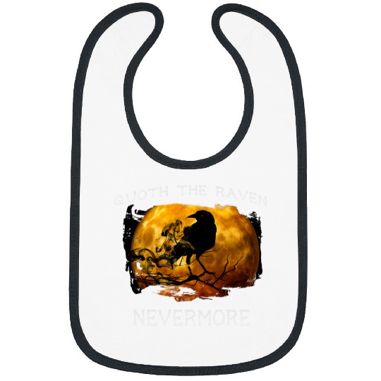 Quoth the Raven Nevermore Halloween 2Spooky Bibs