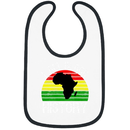 I Am Black History vintages Design Black History Month Bibs