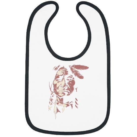 sitting bull native american chief indian warrior men women Bibs