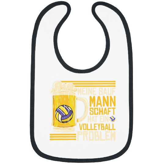 Meine Sauf Mannschaft Hat Ein Volleyball Problem Beer Slogan Bibs