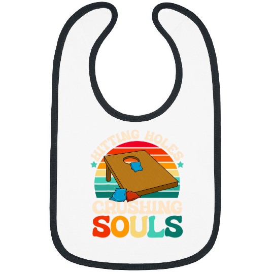 Hitting Holes Crushing Souls Cornhole Player Sack Toss Bibs