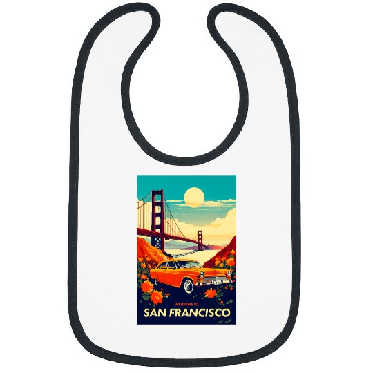 San Francisco vintages Travel Design Bibs
