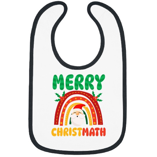 Merry Christmath Design Christmas Math Teacher Bibs