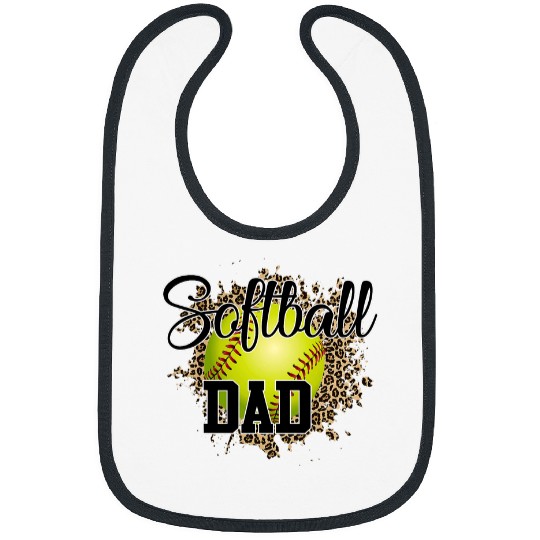mens proud softball dad softball dad coach Bibs