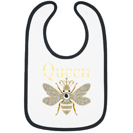 Queen Bee Jewelry Jewels Cute Beekeeping Beekeeper 4 Bibs