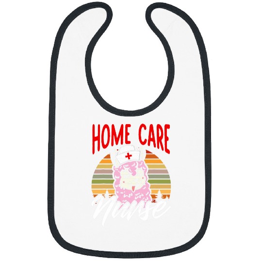 homes Health Care nurses Funny Llama Graphic Art Nursing Bibs