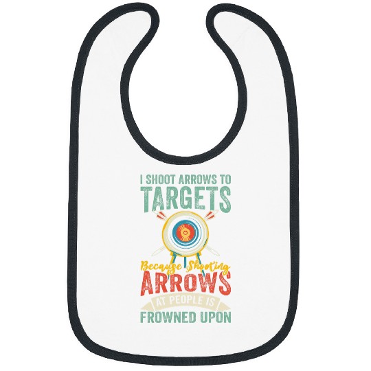 Retro Archery targets Arrow and Bow 21 Bibs