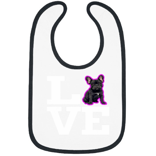 Frenchie Love Pure French Bulldog with Love Dog Bibs