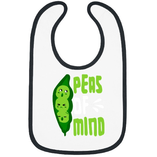 Peas Of Mind Vegetable Vegan Activism Vegetarian Bibs