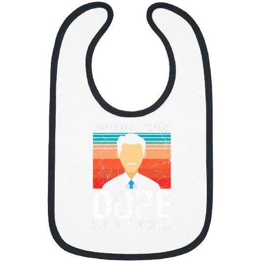Mens Math Teacher Unapologetically Dope Pride Afro Mathematic Bibs