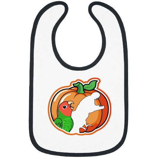 Pumpkin Parrot 2T Rexs Shadow I Rosyfaced Green Lovebird Bibs