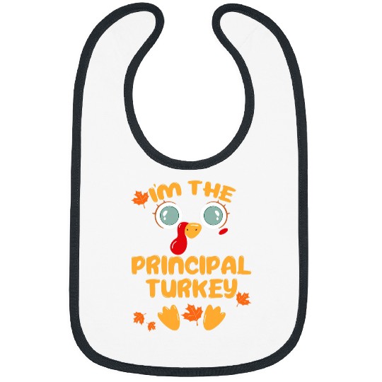 PRINCIPAL Turkey Matching Family Group Thanksgiving Pajama Bibs