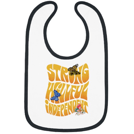 Motivational Saying with Butterfly and Cute Butterflies Bibs