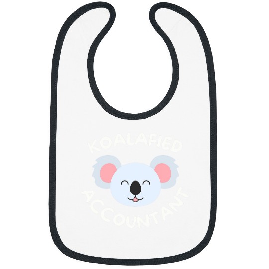Koalafied Accountant Cute Adorable Funny Koala Accounting Bibs