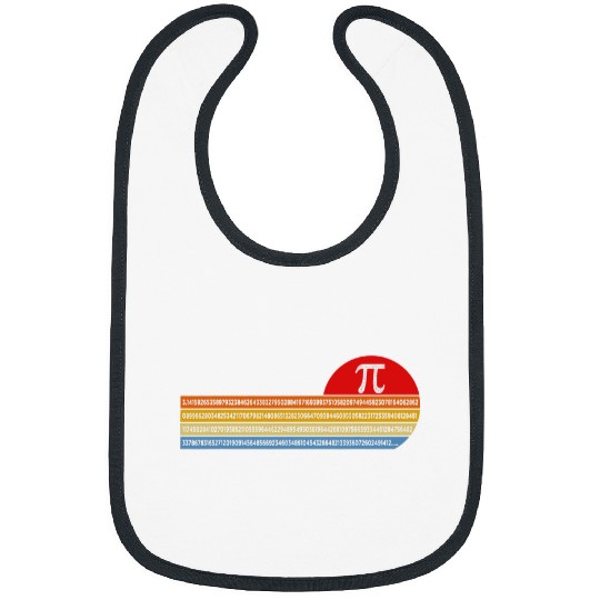 vintages Pi Day 3 14   Funny Math Teacher Student Geek Bibs