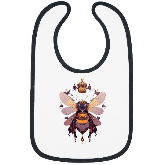 Queen bee and Honey Beekeeper Beekeeping 4 Bibs