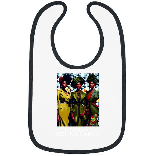 Harlem Renaissance 1920s Black History Month Abstract Art Bibs