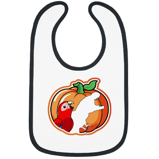 Pumpkin Parrot 2T Rexs Shadow I Greenwinged Macaw Bibs