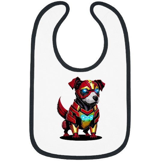 I Woof You 3000 Sweet Jack Russell Terrier loves you very much Bibs