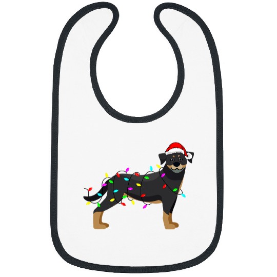 Dog Rottweiler Dear Santa In My Defense I Was Left Unsupervised Bibs