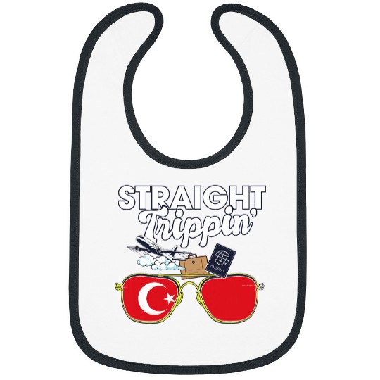 Straight Trippin Turkey Vacation Tour Travel Trip Matching Bibs