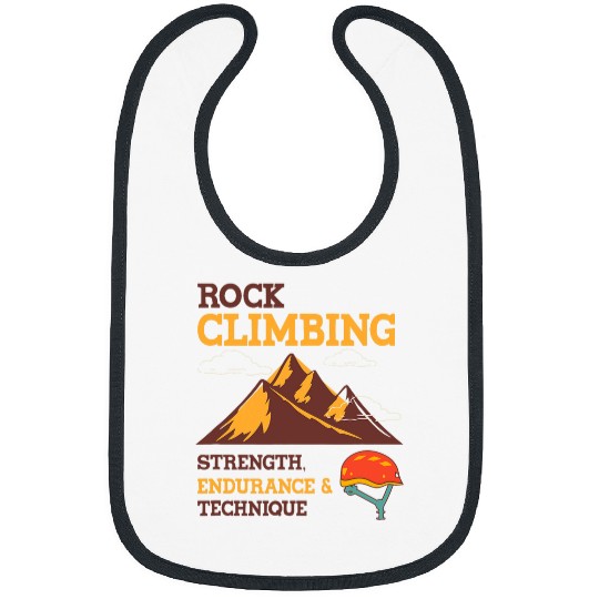 Rock Climbing Ironic Quote Climber Skills Bibs