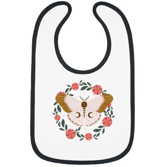 Witchy Celestial Moth Bibs