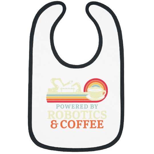 Robot Robotics Engineer Coffee Retro vintages Powered By Bibs