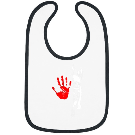 MMIW Awareness Indigenous Woman Native American Handprint Bibs