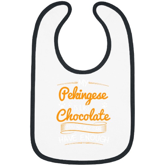 Pekingese Men Women Dog Mom Dog Lover 3 Bibs