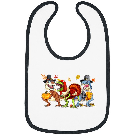 thanksgiving dinosaur tRexs turkey rawr kids s 2boy Bibs