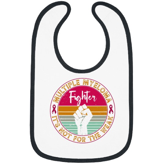 Multiple Myeloma Awareness Retro Fighter Warrior Men Women Bibs