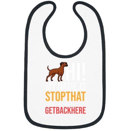 Rhodesian Ridgeback Dog Puppies Owner Lover 47 Bibs