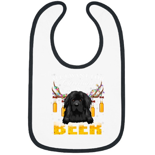 Newfoundland Reindeer Beer Christmas Ornaments xmass Lights Bibs