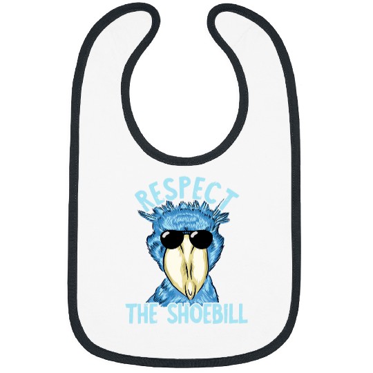 Respect Shoebill vintages Retro African Bird African Stork Bibs
