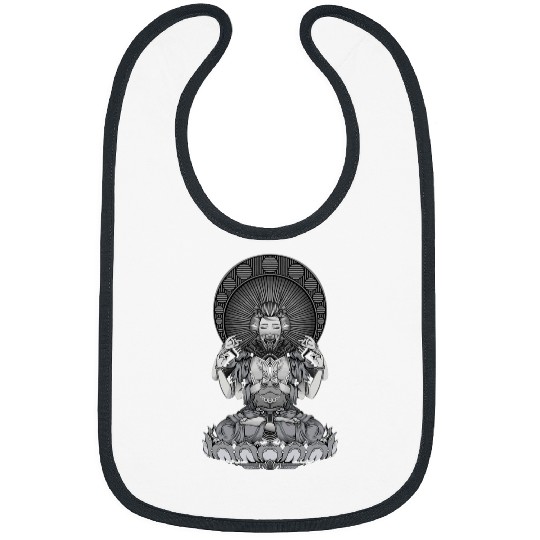 Japanese Geisha Budda Style Japan Lover Asian Culture Bibs