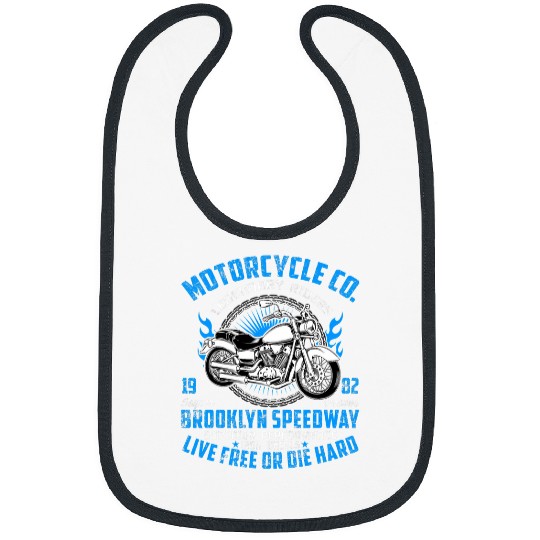 Retro Motorcycle Co  Riders Speedway Live frees Or Die Hard Bibs
