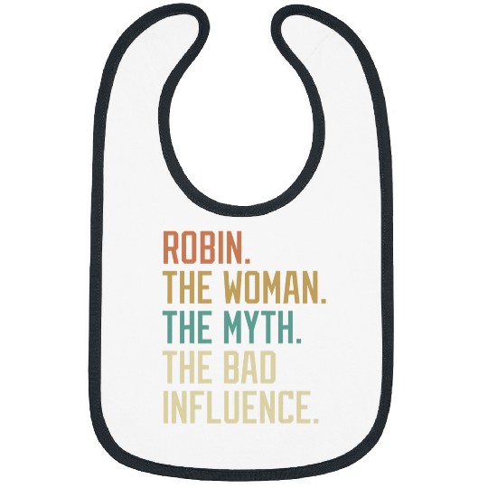 Retro Robin the Woman the Myth the Bad Influence Novelty Bibs