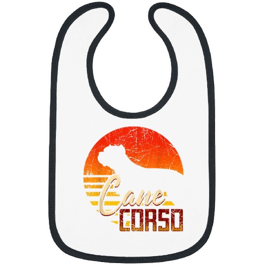 vintages Cane Corso Lover Italian Dog Pet Sunset Cane Corso 15 Bibs
