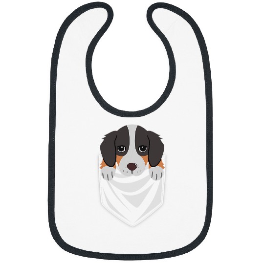 Pocket Australian Shepherd Dog Chart Bibs
