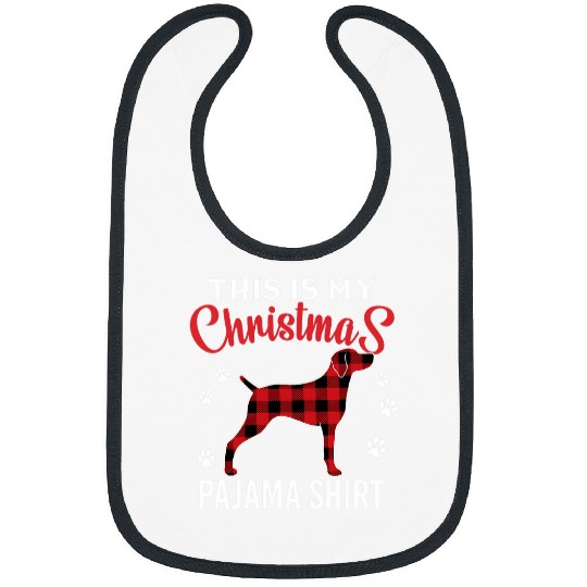 Weimaraner Dog Lover Christmas This Is My Christmas Pajama Bibs