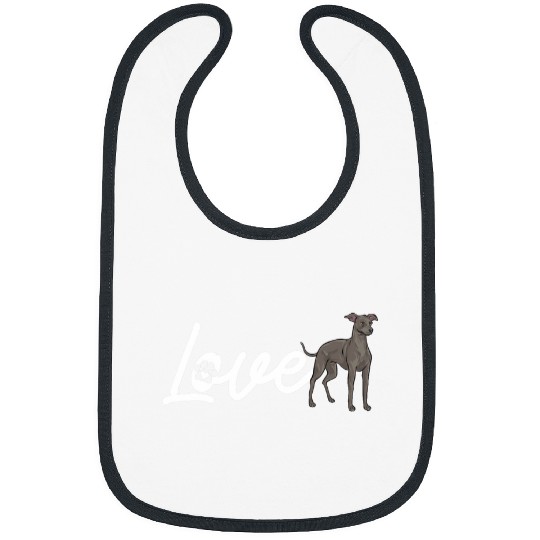 Italian Greyhound Love Dog Bibs
